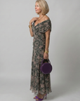 CALEN Off-Shoulder Flow Midi Dress