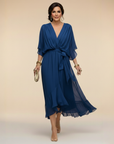 MONICA V-Neck Wrap Dress