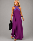 VELORA Cross Elegance Maxi Dress