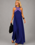 VELORA Cross Elegance Maxi Dress