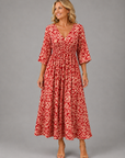 ALTHEA Bohemian Flow Midi Dress