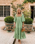 APOLLINE Patterned Midi Dress