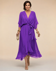 MONICA V-Neck Wrap Dress