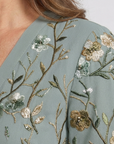 EVADNE Floral V-Neck Maxi Dress