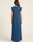 JOSETTE Ruffle V-Neck Maxi Dress