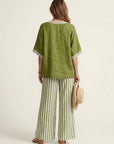 JULIANA V-Neck Top & Wide-Leg Set