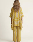 KIARA Striped Cotton-Linen Two-Piece Set