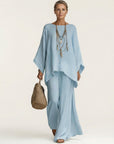 MAJOLIE Boho Two-Piece Set - Blue