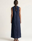 MIRABELL Hooded Sleeveless Maxi Dress
