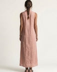 MIRABELL Hooded Sleeveless Maxi Dress