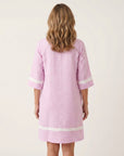 SANINA Contrast-Trim Stripe Shift Dress
