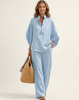 ZERAH Two-Piece Set - Light Blue