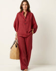 ZERAH Two-Piece Set - Red