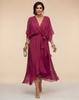 MONICA V-Neck Wrap Dress