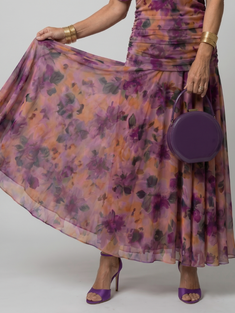 CALEN Off-Shoulder Flow Midi Dress