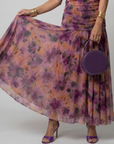 CALEN Off-Shoulder Flow Midi Dress