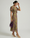 VIREL Relaxed Floral Midi Dress