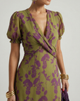 VIREL Relaxed Floral Midi Dress