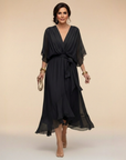 MONICA V-Neck Wrap Dress