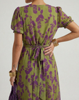 VIREL Relaxed Floral Midi Dress