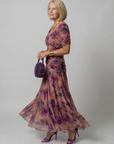 CALEN Off-Shoulder Flow Midi Dress