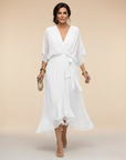 MONICA V-Neck Wrap Dress