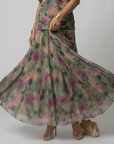 CALEN Off-Shoulder Flow Midi Dress