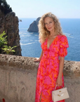 WILLOW Floral Puff Sleeve Midi Dress