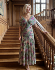 CALEN Off-Shoulder Flow Midi Dress