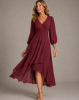 MIA Elegant V-Neck Maxi Dress