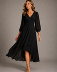 MIA Elegant V-Neck Maxi Dress