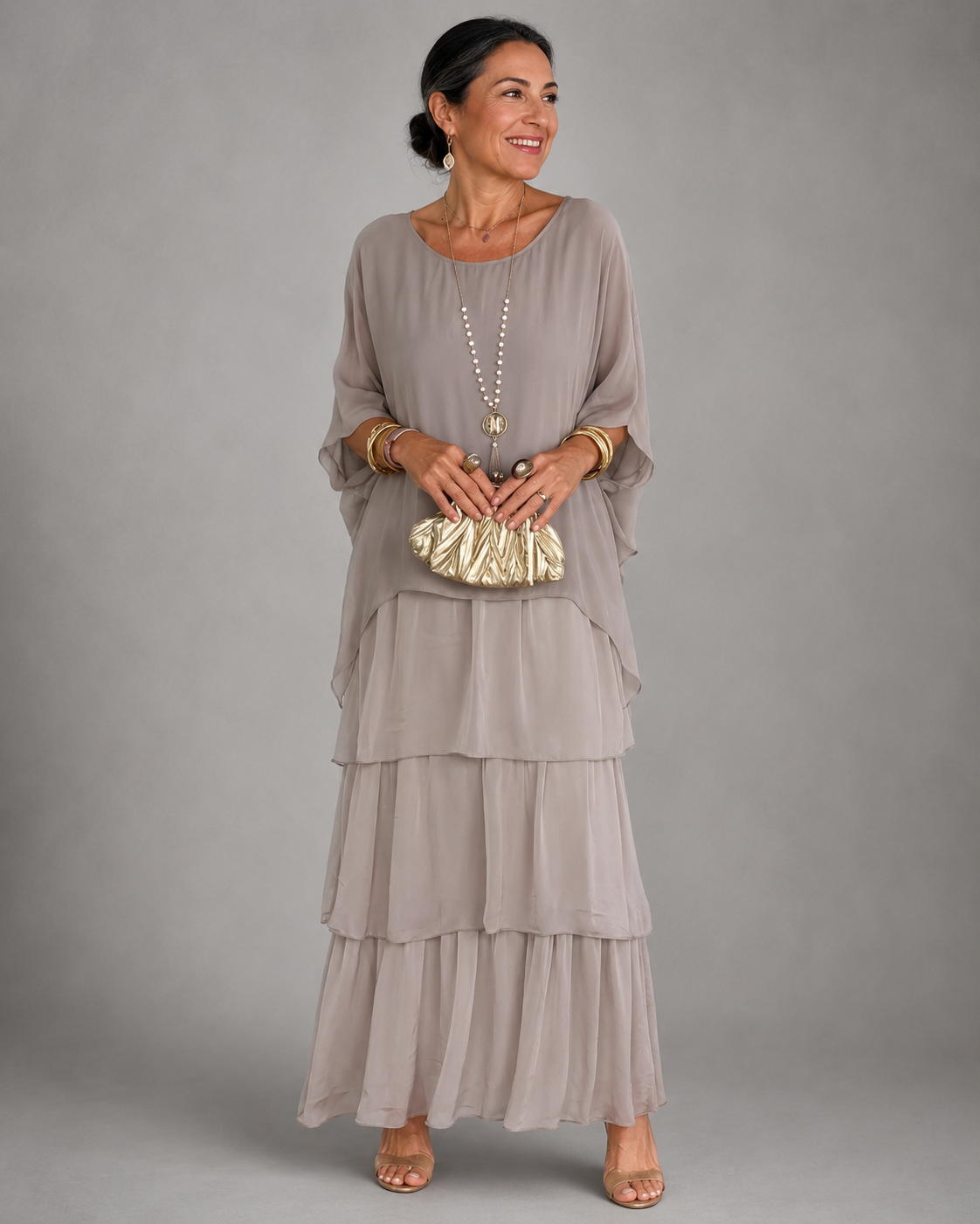 LARA Elegant Flowing Maxi Dress