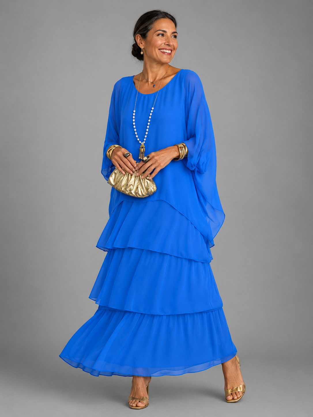 LARA Elegant Flowing Maxi Dress