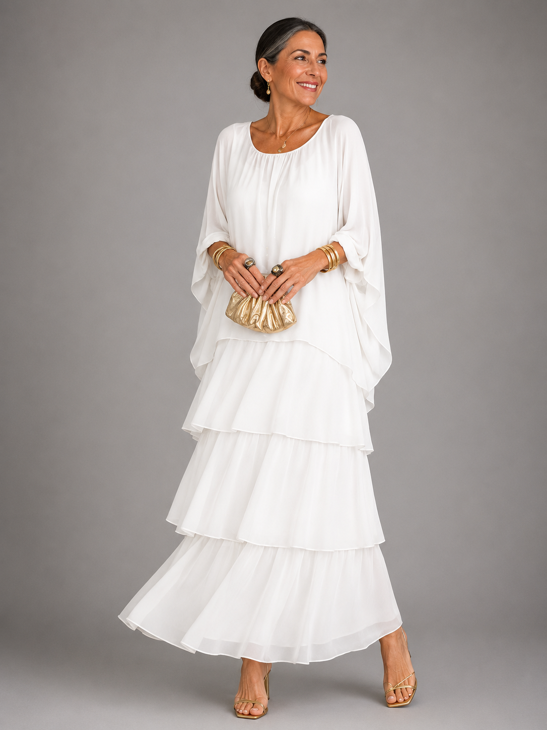 LARA Elegant Flowing Maxi Dress