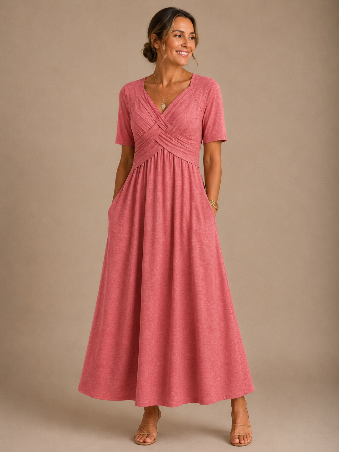ANGELI Elegant Midi Dress