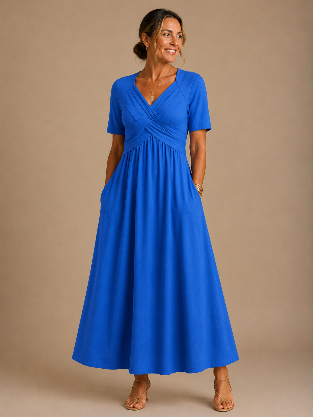 ANGELI Elegant Midi Dress