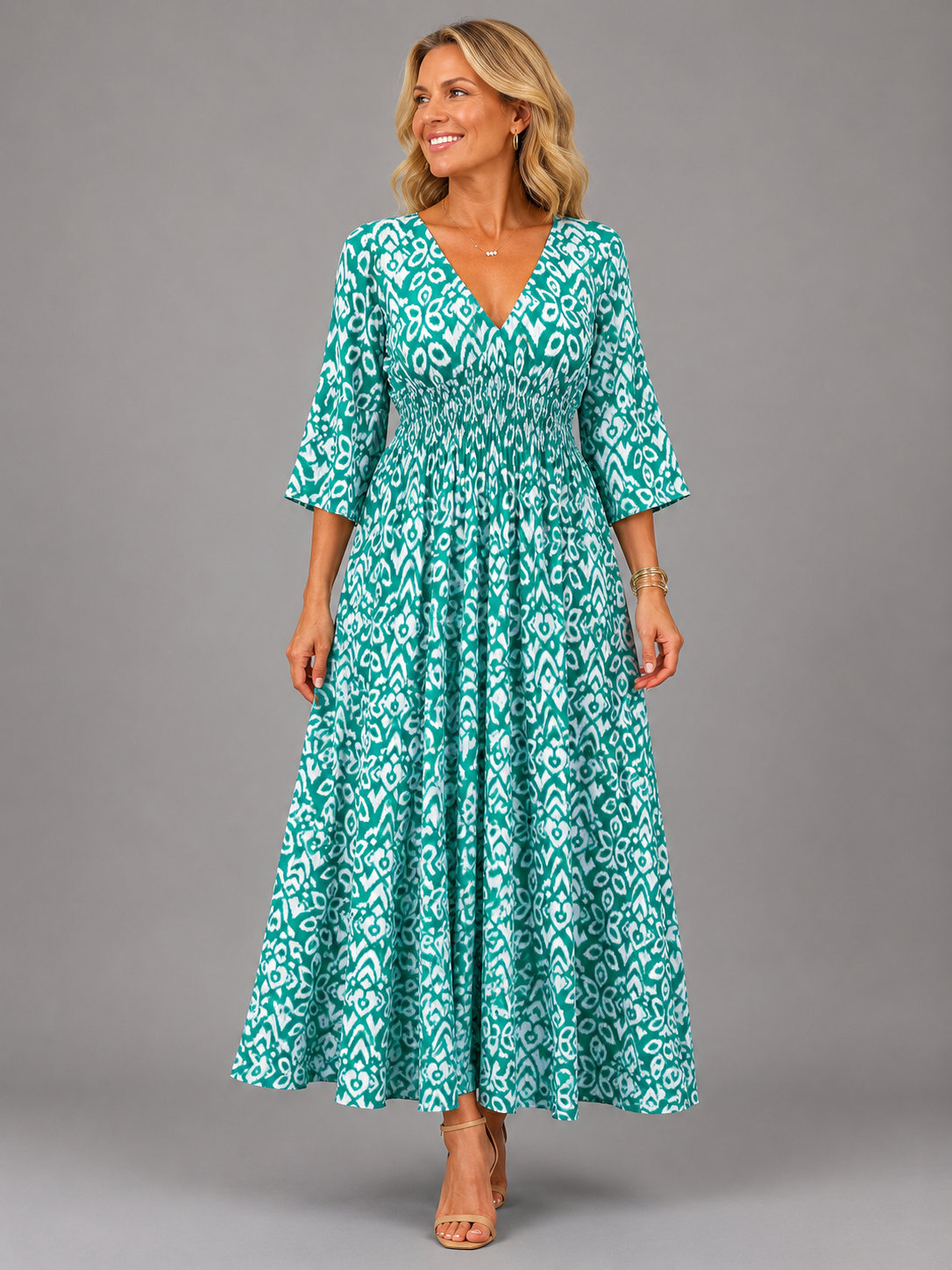 ALTHEA Bohemian Flow Midi Dress