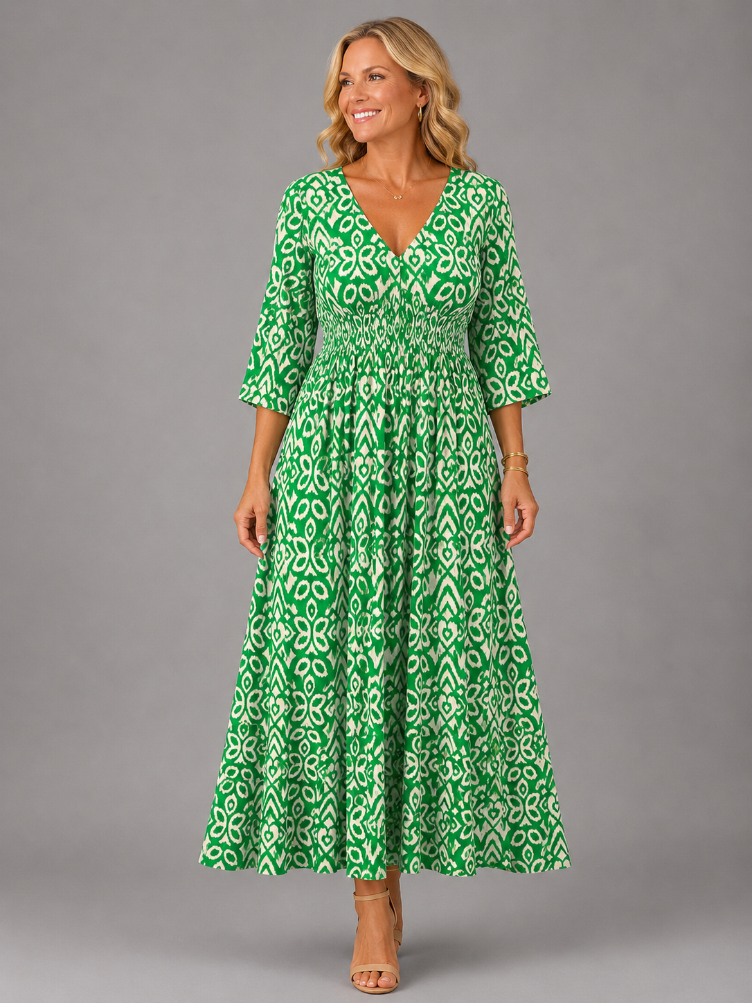 ALTHEA Bohemian Flow Midi Dress