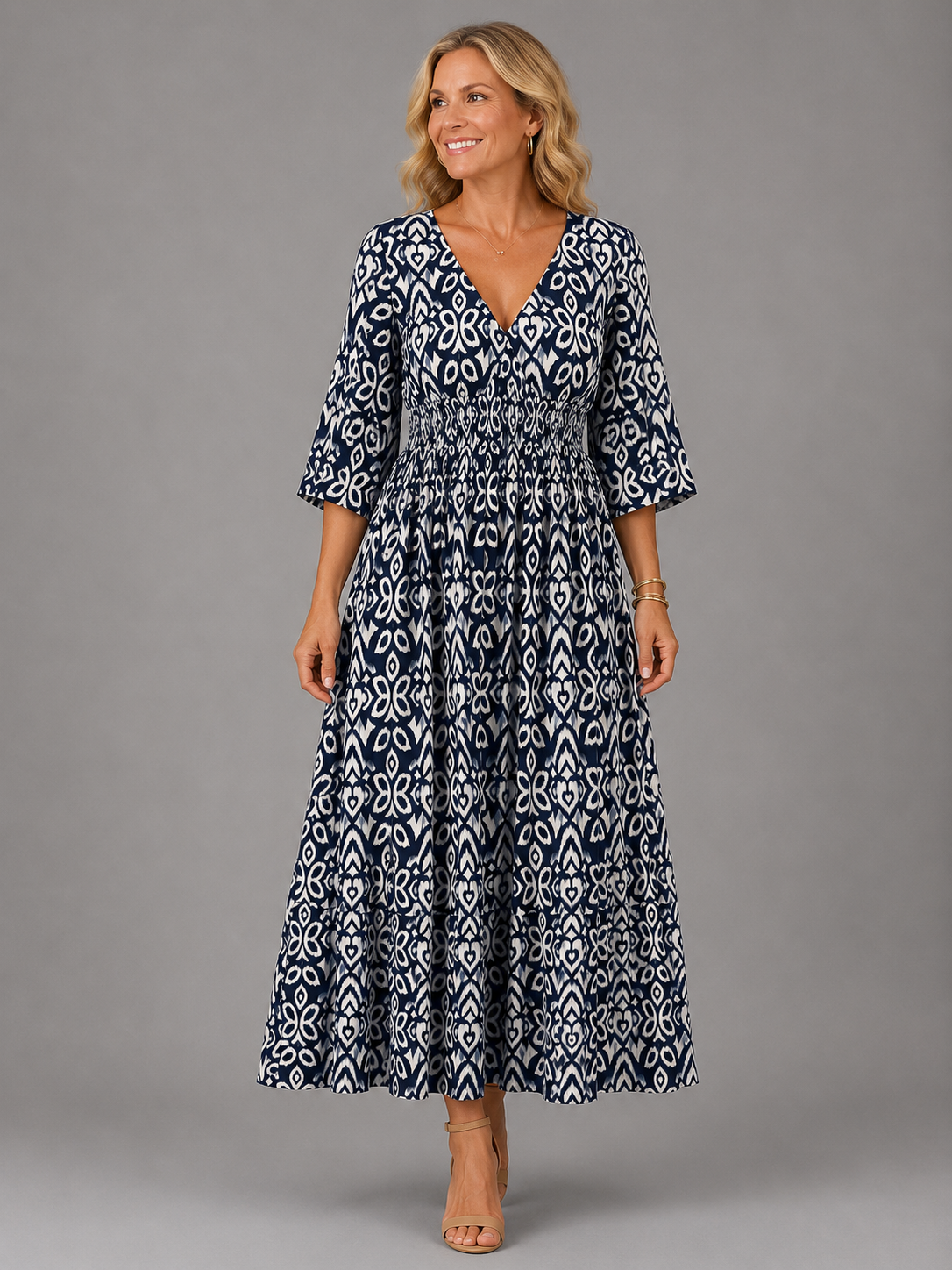 ALTHEA Bohemian Flow Midi Dress