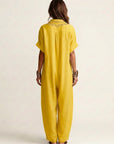 AMARINA Embroidered Linen Maxi Dress