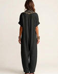 AMARINA Embroidered Linen Maxi Dress