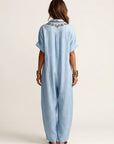 AMARINA Embroidered Linen Maxi Dress