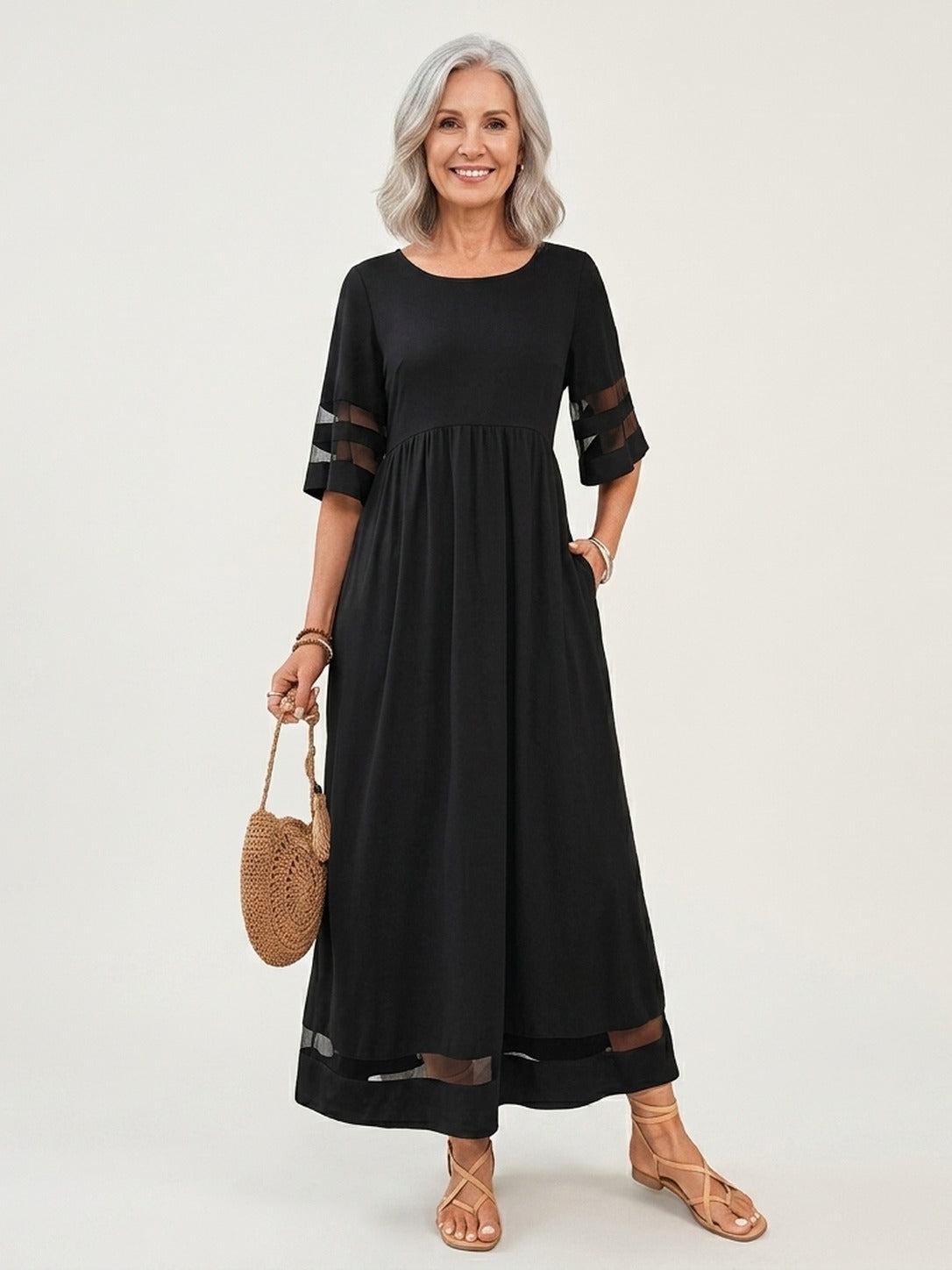 AUBREY Tummy-Smoothing Midi Dress