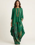 CARIOLA Cotton-Silk Two-Piece Set - Green