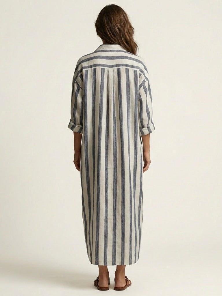 CARRA Striped Maxi Dress