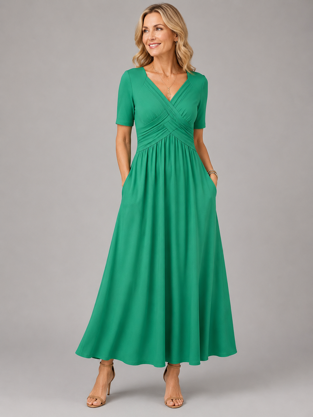 ANGELI Elegant Midi Dress