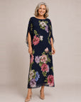 ELOWEN Midnight Bloom Maxi Dress