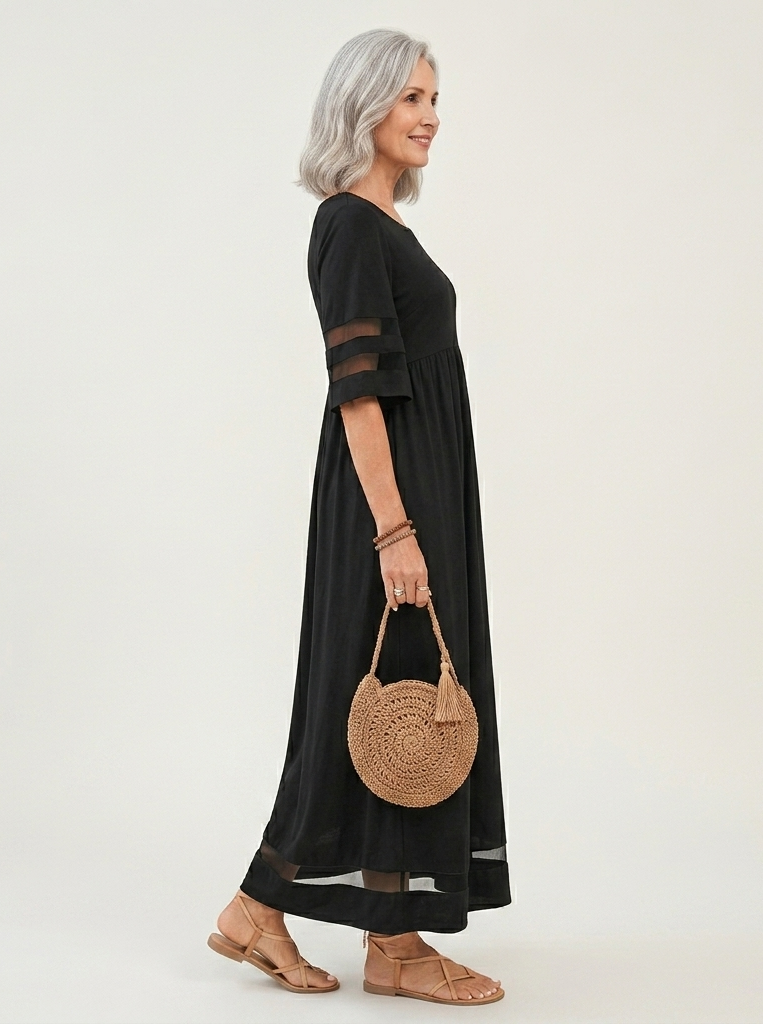 AUBREY Tummy-Smoothing Midi Dress