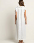 JOSETTE Ruffle V-Neck Maxi Dress