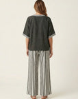 JULIANA V-Neck Top & Wide-Leg Set